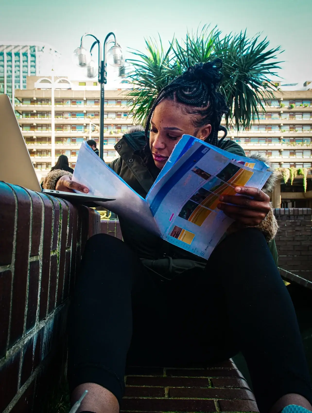 Girl Reading magazine